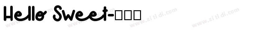 Hello Sweet字体转换
